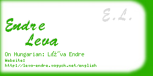 endre leva business card